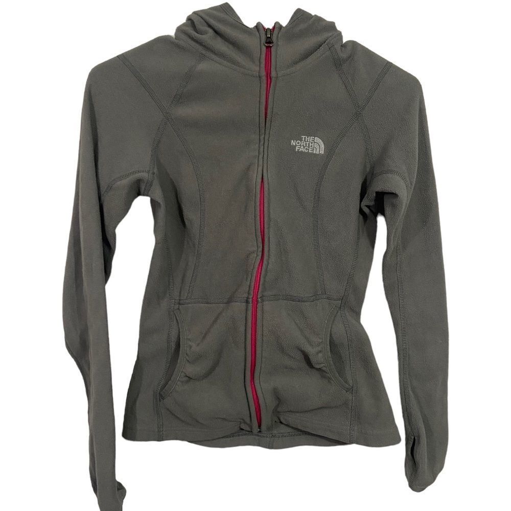 The North Face Gray Full Zip Fleece Cold Weather Jacket